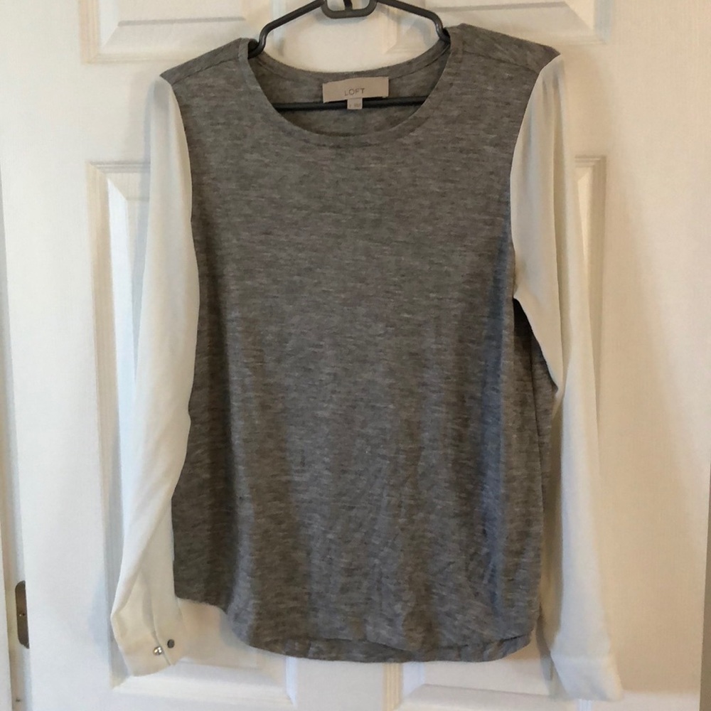 Grey and cream long sleeve
